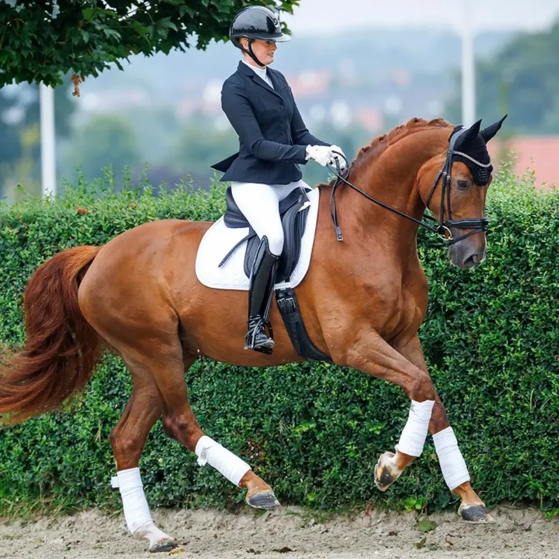 Schockemohle Ceramica Dressage Saddle Pad - White-1