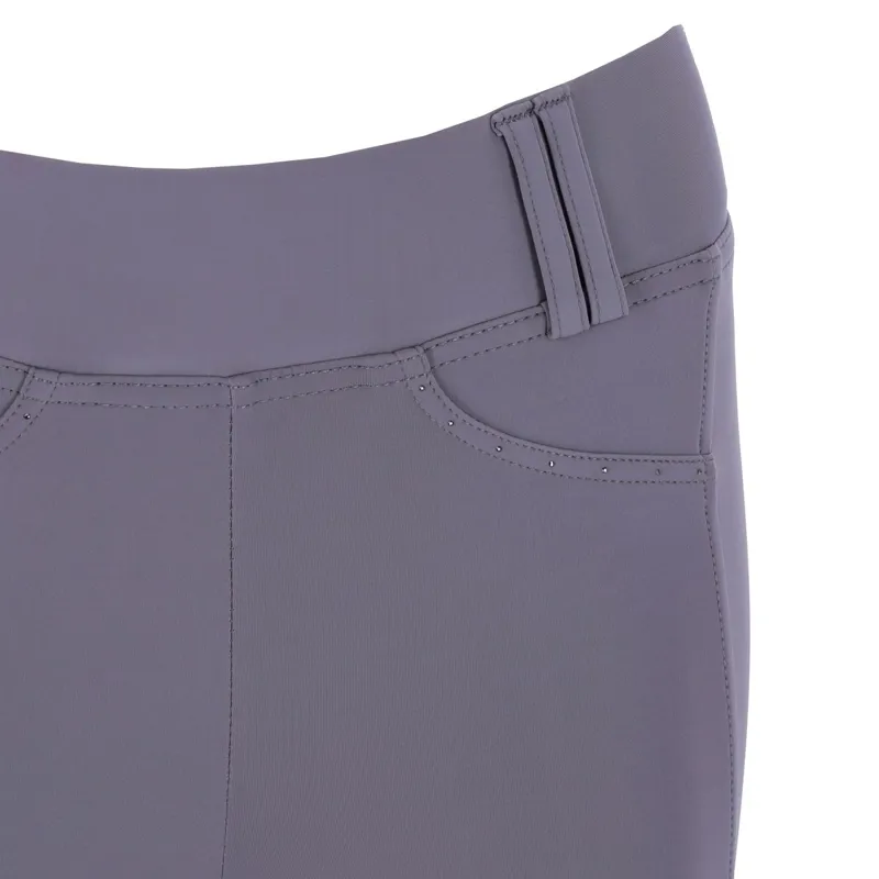 Schockemohle Classy Sporty Knee Grip Womens Riding Tights - Slate Grey-1