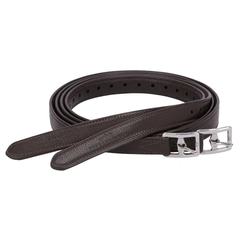 Schockemohle Colorado Soft Stirrup Leathers - Espresso Brown
