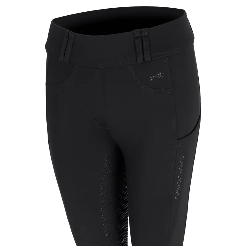 Schockemohle Dorina Women's Full Grip Riding Tights - Black-2