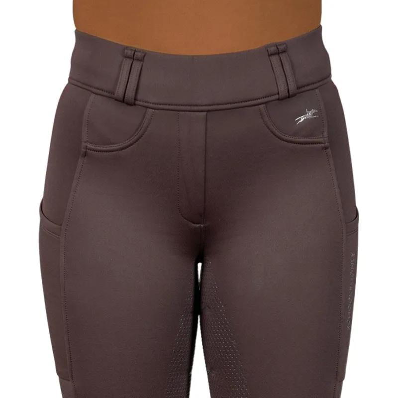 Schockemohle Dorina Women's Full Grip Riding Tights - Mocca-5
