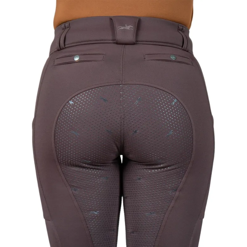 Schockemohle Dorina Women's Full Grip Riding Tights - Mocca-6