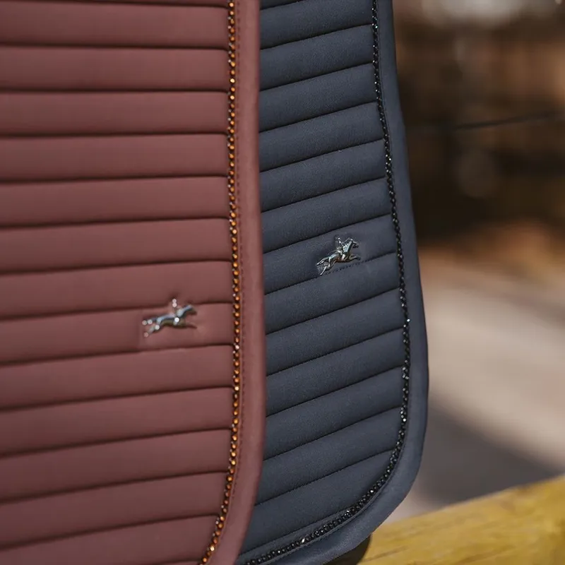 Schockemohle Enora Jump Saddle Pad - Mocha-2