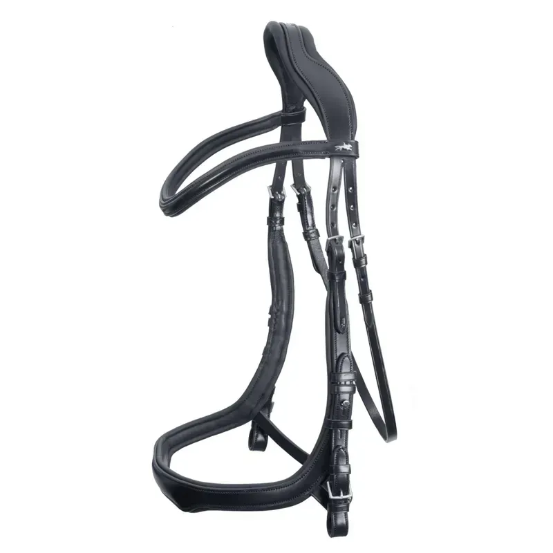 Schockemohle Equitus Delta Anatomic Bridle-Black/Silver
