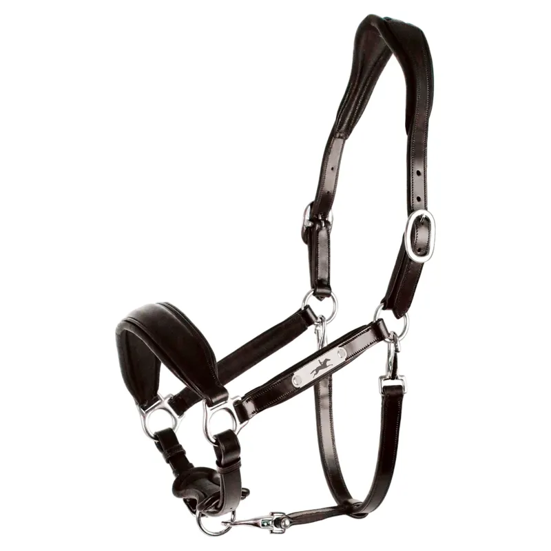 Schockemohle Fremont Pro Grooming Leather Halter - Brown