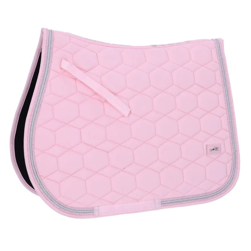 Schockemohle High Density Gloss Jump Saddle Pad - Pale Pink