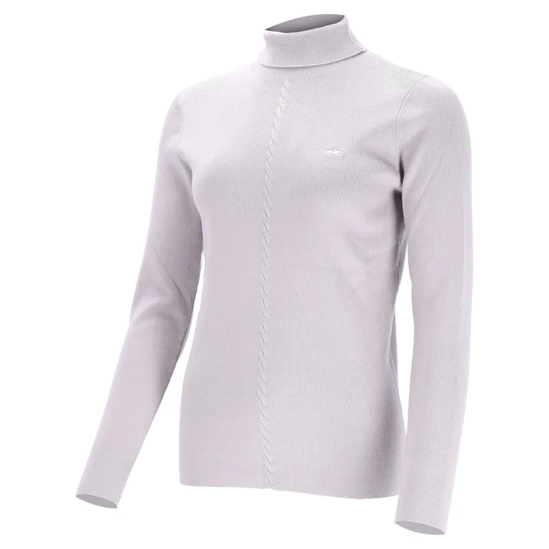 Schockemohle Josie Womens Long Sleeve Pullover Sweater - Silver Grey