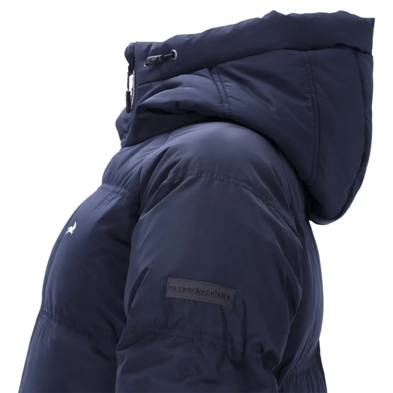 Schockemohle Kacy Women's Long Padded Coat - Dark Navy-5