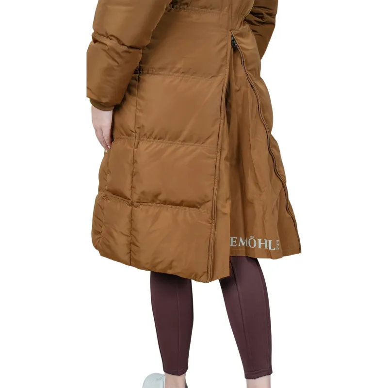 Schockemohle Kacy Women's Long Padded Coat - Nougat-11