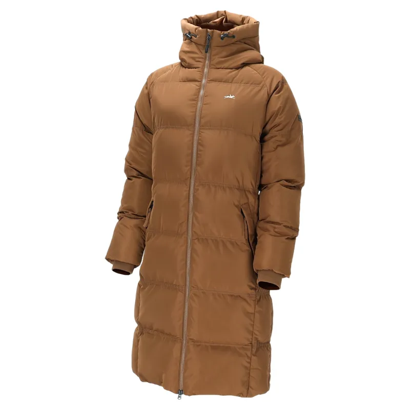 Schockemohle Kacy Women's Long Padded Coat - Nougat-5