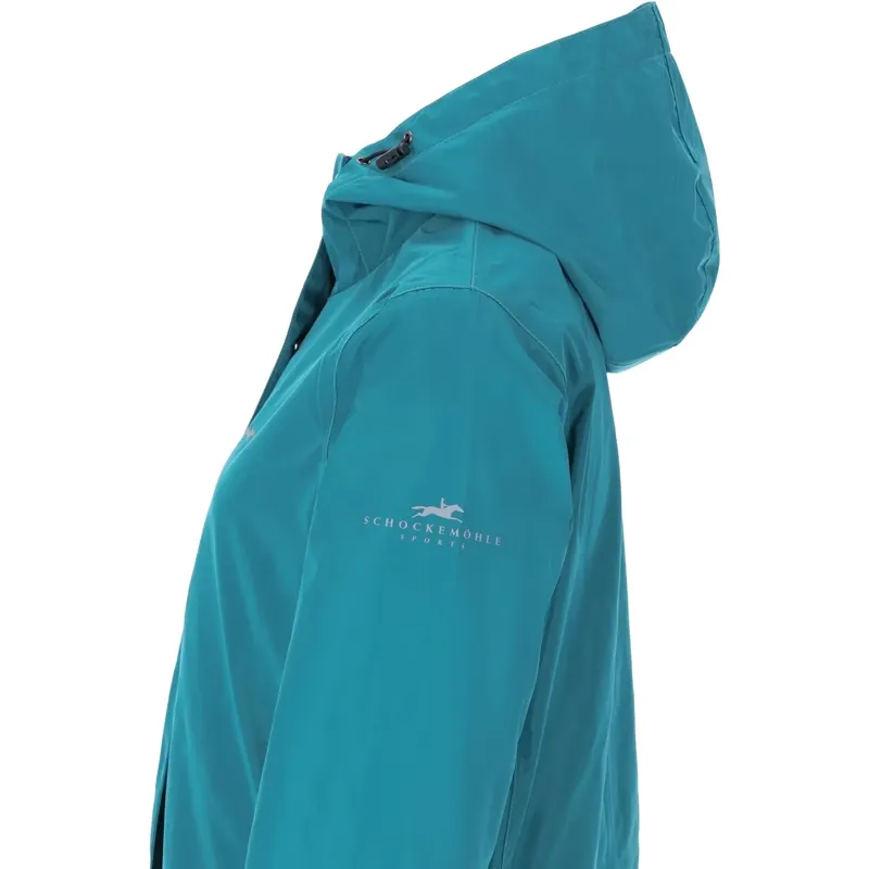 Schockemohle Kaija Women's Waterproof Long Jacket - Colonial Blue-2