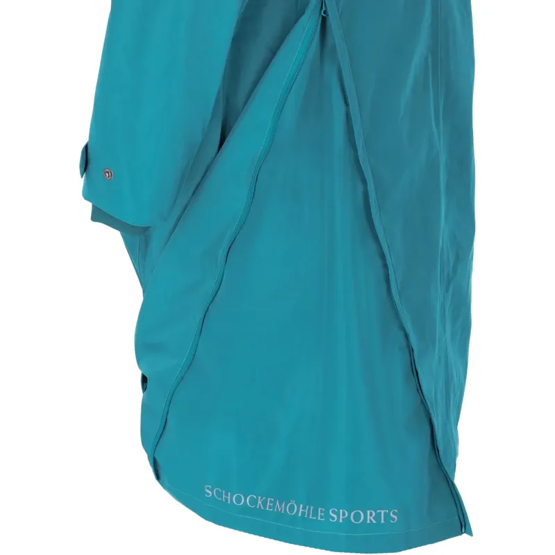 Schockemohle Kaija Women's Waterproof Long Jacket - Colonial Blue-4
