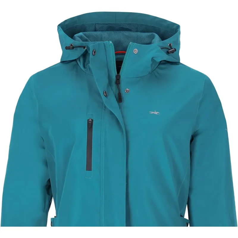 Schockemohle Kaija Women's Waterproof Long Jacket - Colonial Blue-5