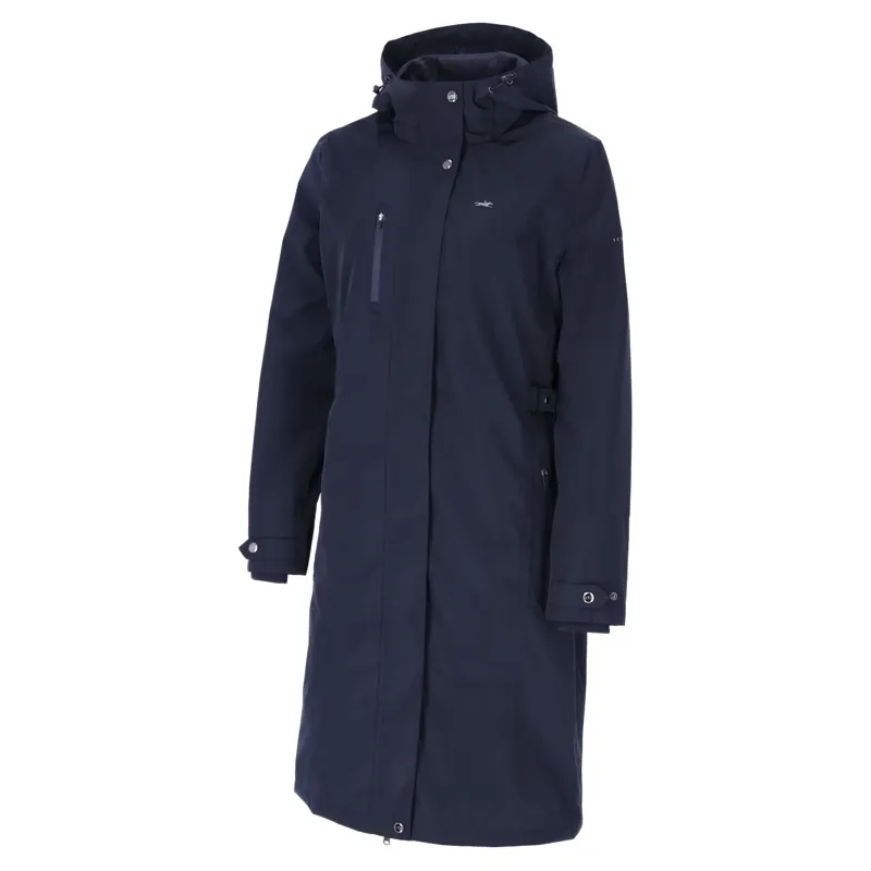 Schockemohle Kaija Women's Waterproof Long Jacket - Dark Navy