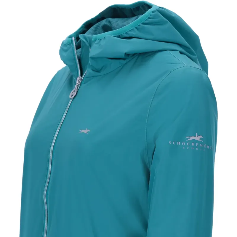 Schockemohle Lolita Womens Full Zip Waterproof Jacket - Colonial Blue-2