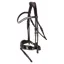 Schockemohle Malibu Anatomic Flash Bridle - Patent Espresso/Silver