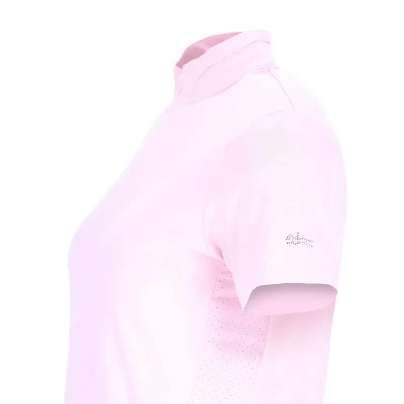Schockemohle Poppy 2.6 Women's Short Sleeve Training Shirt - Pale Pink-2
