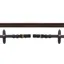 Schockemohle Rubber Grip Reins with Buckles - Dark Brown/Gold