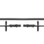 Schockemohle Double Bridle Leather Rolled Curb Reins - Black/Gold