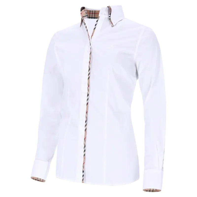 Fior Da Liso Samantha London Women's Shirt - White/Black Check-1