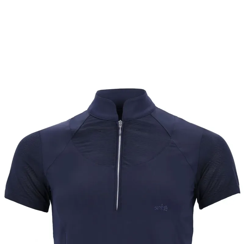Schockemohle Summer Vibes Women's S/S Training Shirt - Dark Navy-2