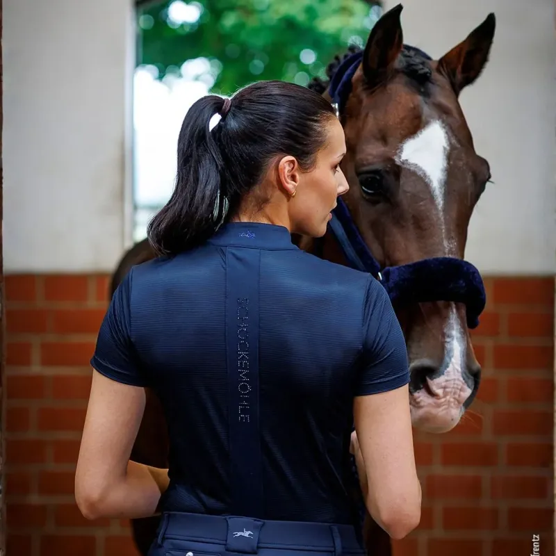Schockemohle Summer Vibes Women's S/S Training Shirt - Dark Navy-4