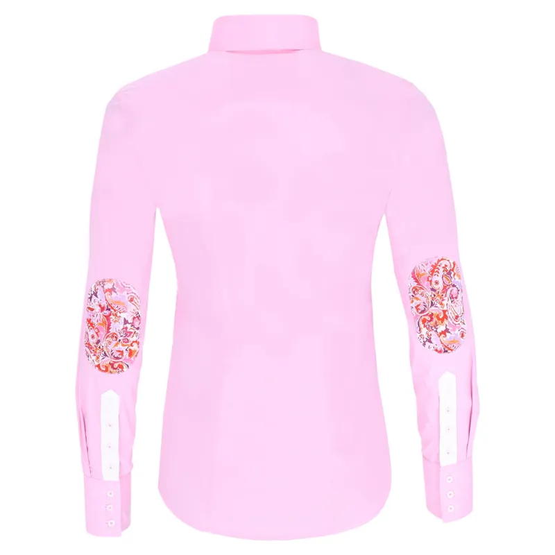 Fior Da Liso Viola Paisley Women's Shirt - Pale Rosa-2