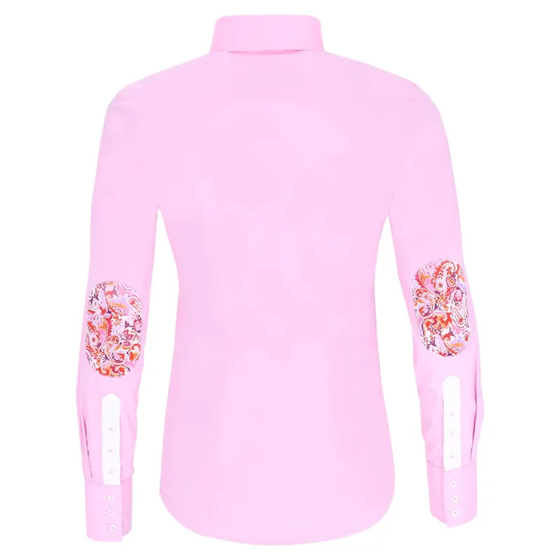 Fior Da Liso Viola Paisley Women's Shirt - Pale Rosa-1