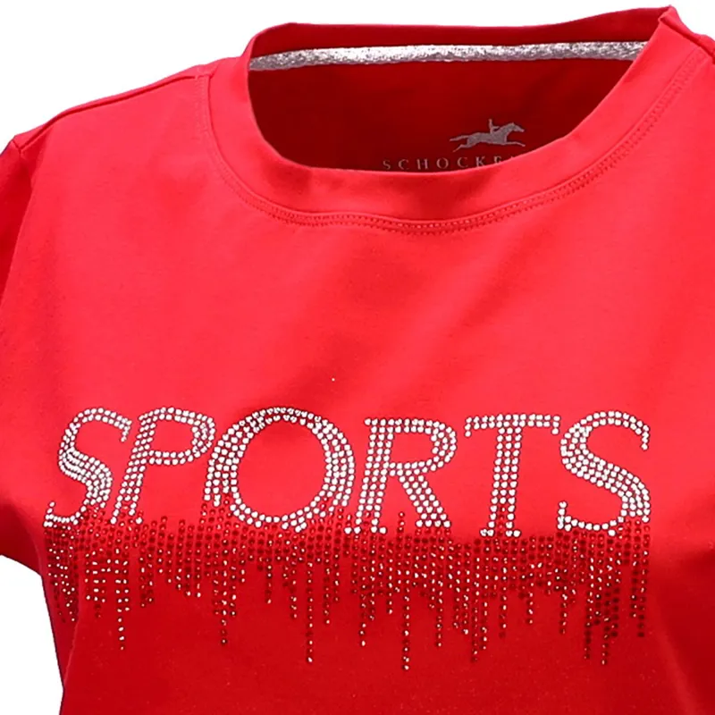 Schockemohle Lisanne Style Womens T-Shirt - True Red-1