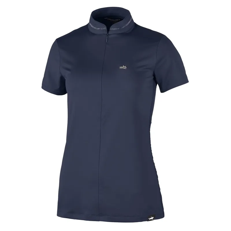 Schockemohle Summer Page Style Ladies Functional Shirt - Dark Blue