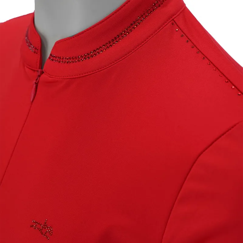 Schockemohle Summer Page Style Womens Functional Shirt - True Red-1
