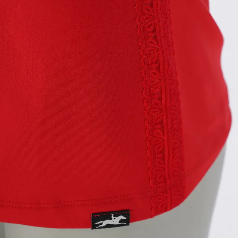 Schockemohle Summer Page Style Womens Functional Shirt - True Red-3