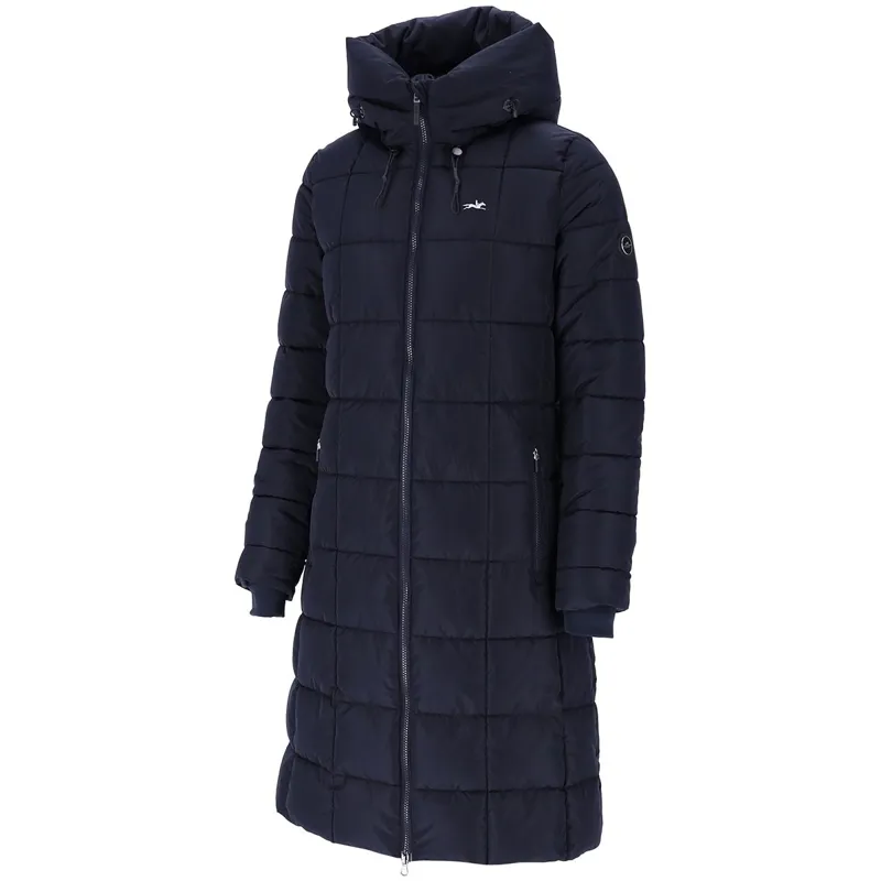 Schockemohle Kyra Style Womens Long Puffer Jacket - Deep Night