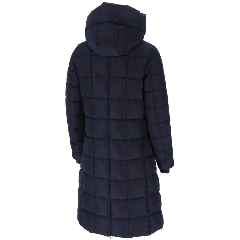 Schockemohle Kyra Style Womens Long Puffer Jacket - Deep Night-2