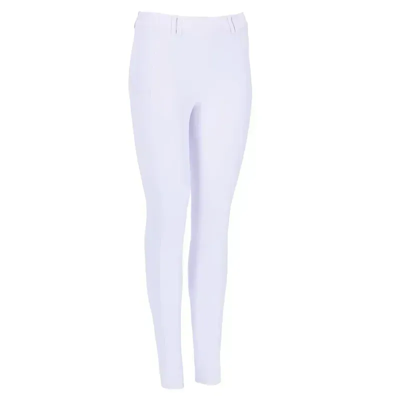 Schockemohle Pro Air Sporty Full Grip Comp Riding Tights - White
