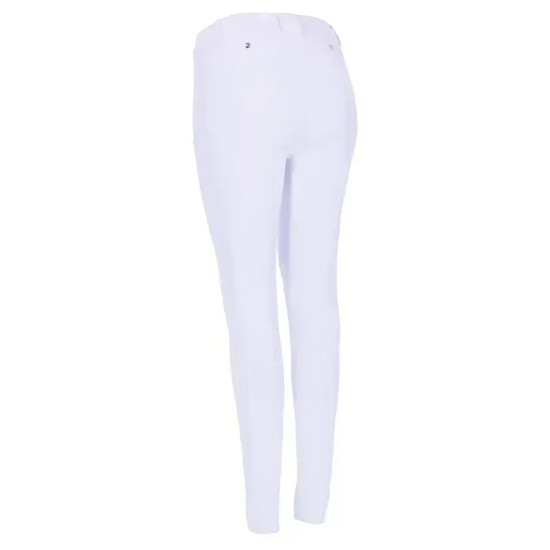 Schockemohle Pro Air Sporty Full Grip Comp Riding Tights - White-1