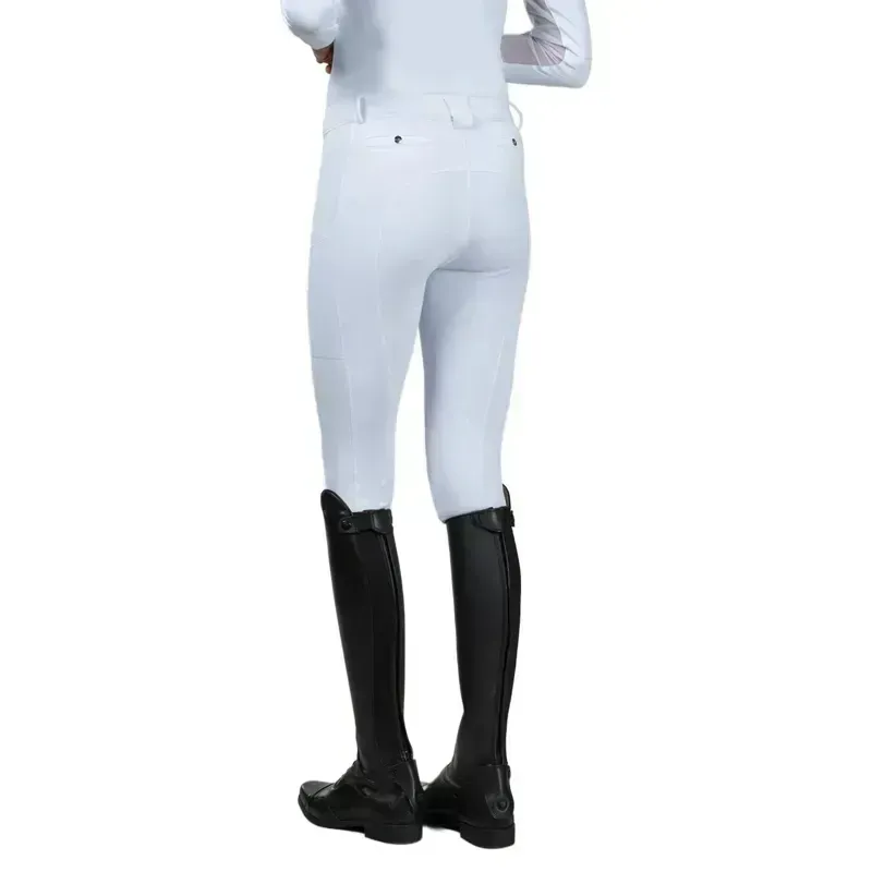 Schockemohle Pro Air Sporty Full Grip Comp Riding Tights - White-3