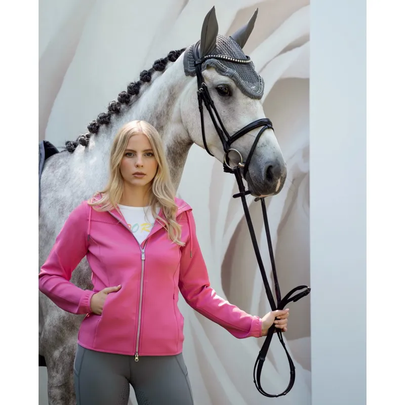 Schockemohle Flora Style Women's Functional Jacket - Hot Pink-3