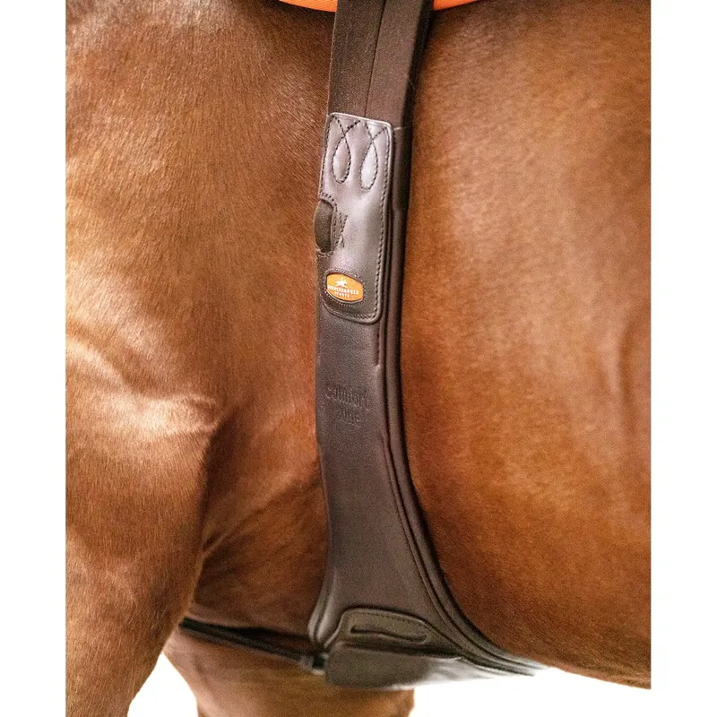 Schockemohle Portland Leather Girth - Espresso/Silver-4