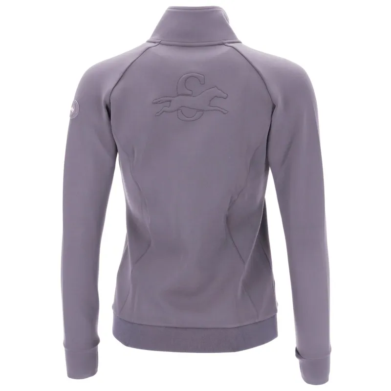 Schockemohle Iris Full Zip Women's Sweater - Slate Grey-1