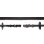 Schockemohle Dura Soft Inside Rubber Grip Reins - Black/Silver