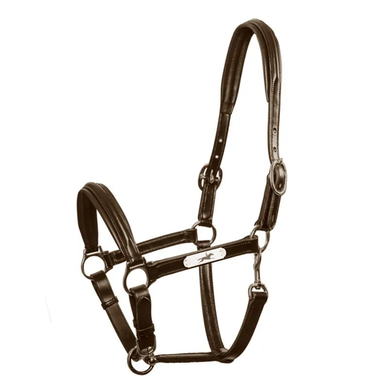 Schockemohle Ulm Pro Leather Halter - Brown/Silver