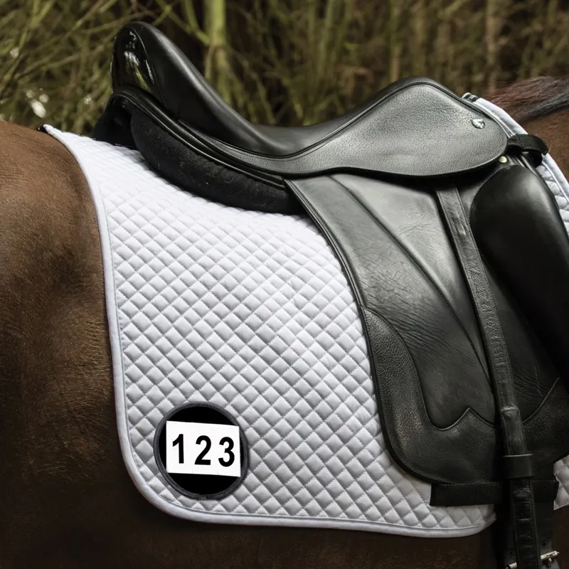 Equetech Saddle Pad Competition Number Holders - Black-1