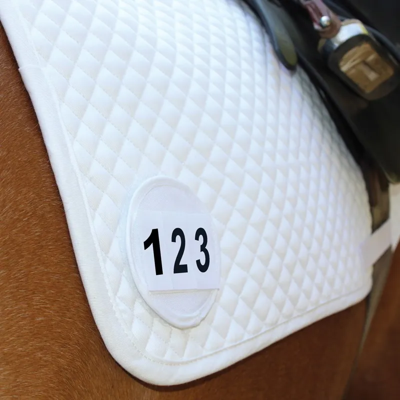 Equetech Saddle Pad Competition Numbers - White-1