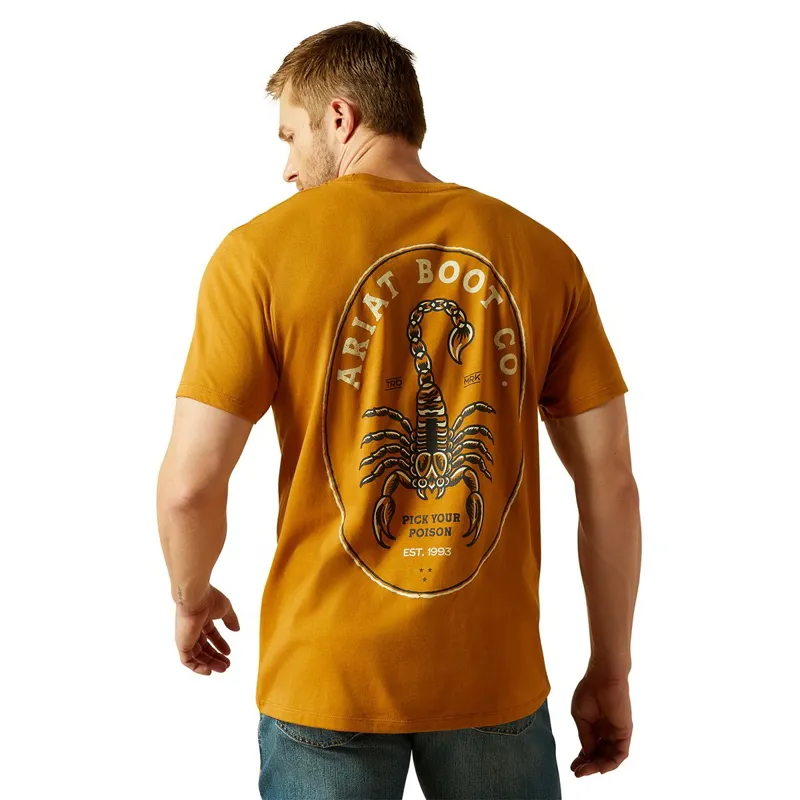 Ariat Scorpion Seal Men's Tee - Bone Brown