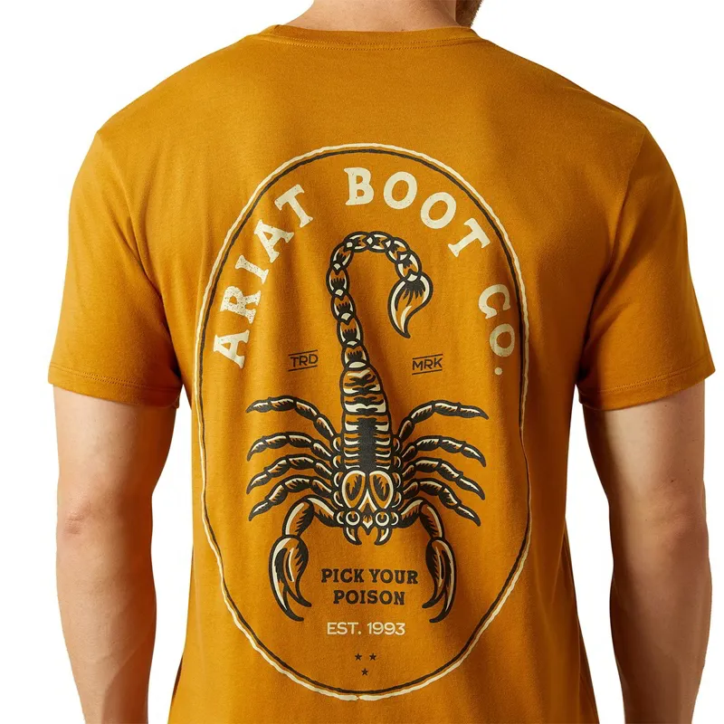 Ariat Scorpion Seal Men's Tee - Bone Brown-2