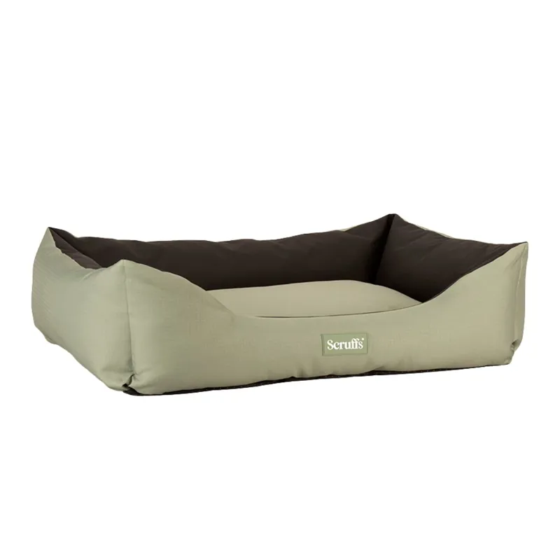 Scruffs Expedition Dog Box Bed - Khaki Green