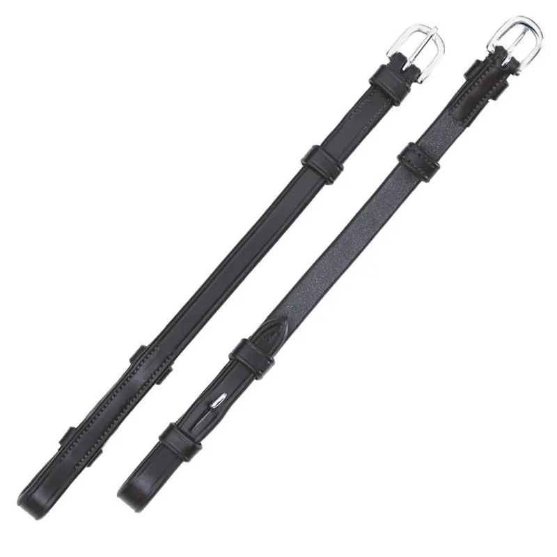 Schockemohle Select Cheek Pieces-Black/Silver