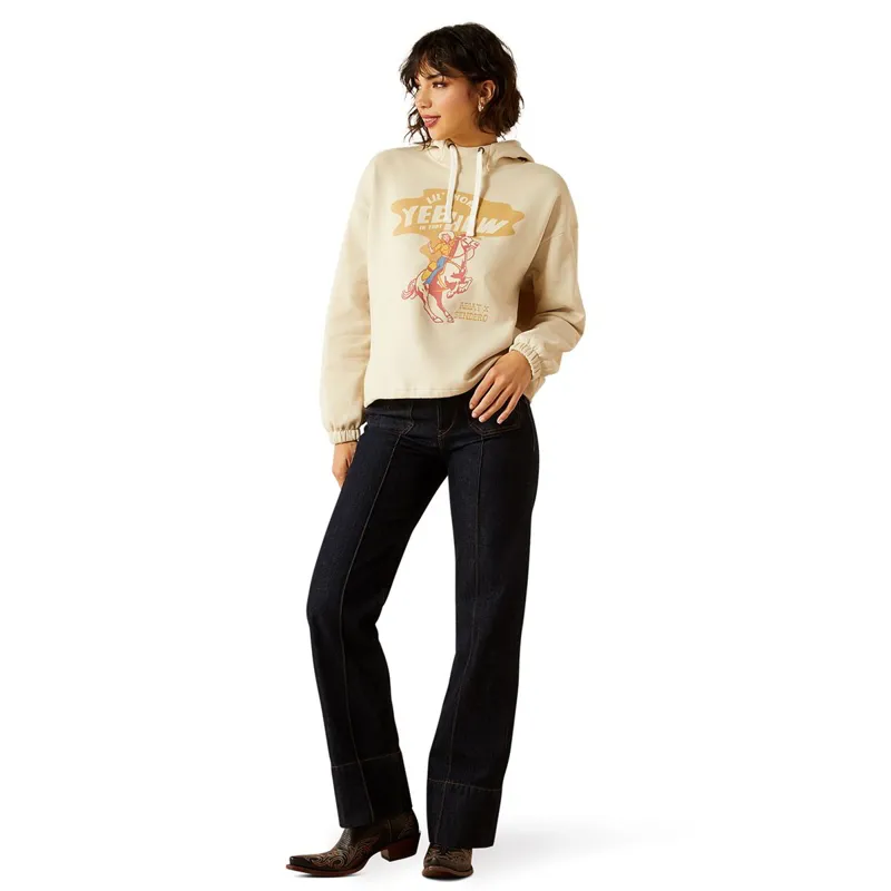 Ariat Sendero Yeehaw Women's Essential Hoodie - Oyster Grey-1