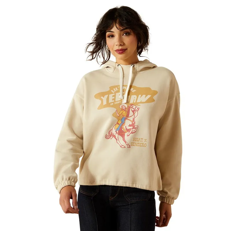Ariat Sendero Yeehaw Women's Essential Hoodie - Oyster Grey